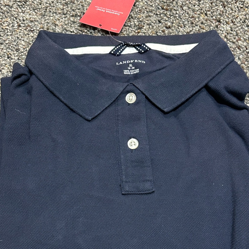 Lands' End Women's Navy Polo Shirt